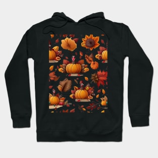 Thanksgiving Pattern Hoodie